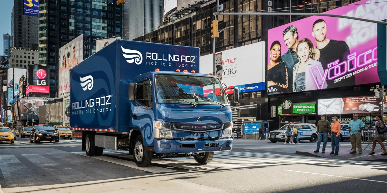 NYC times square mobile billboard