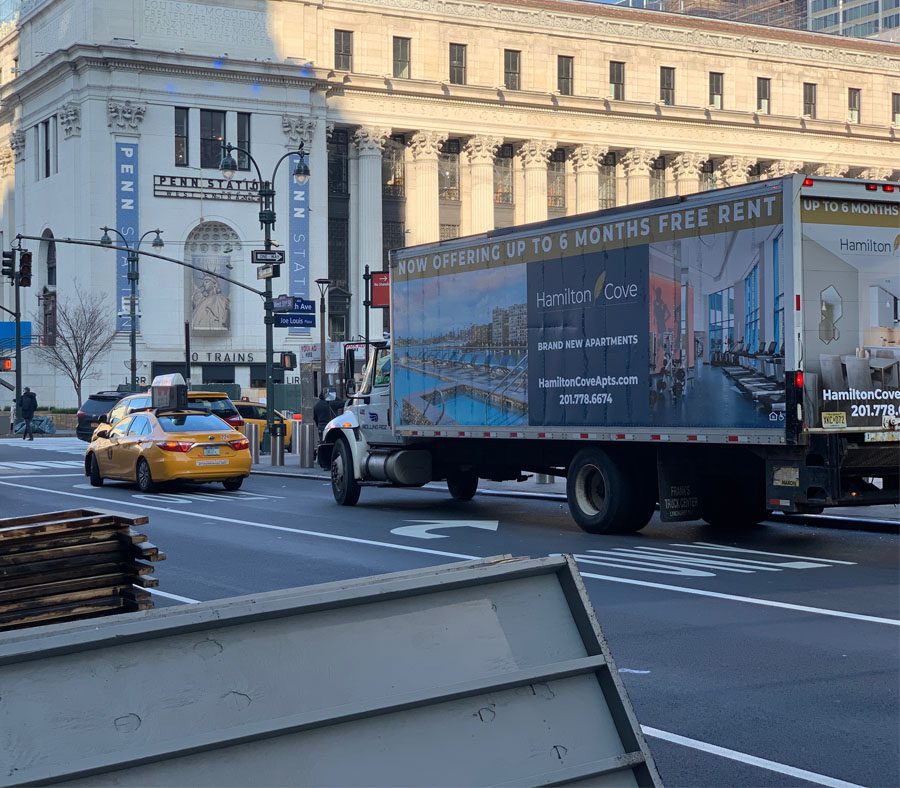 rental apartment mobile billboard